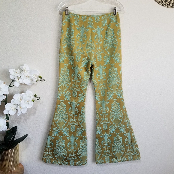 Spell Anastasia Brocade Lace Up Flare Pants - Picture 3 of 13
